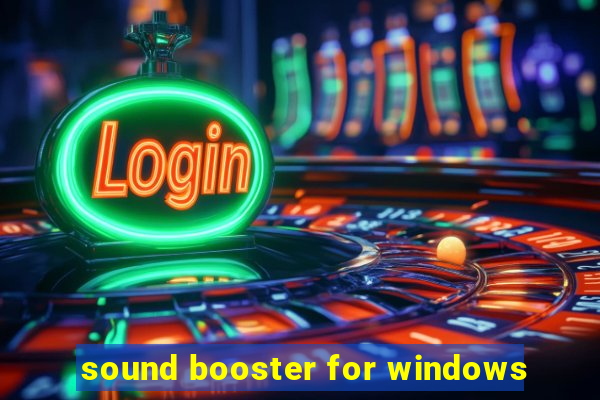 sound booster for windows